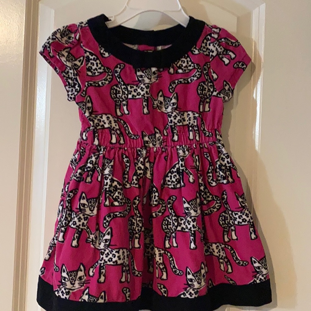 Kitten Corduroy Dress-One of Kind